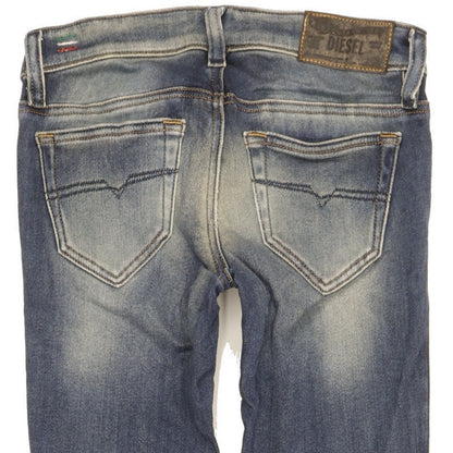 Diesel Skinzee-Low Women Blue Skinny Slim Stretch Jeans W25 L30