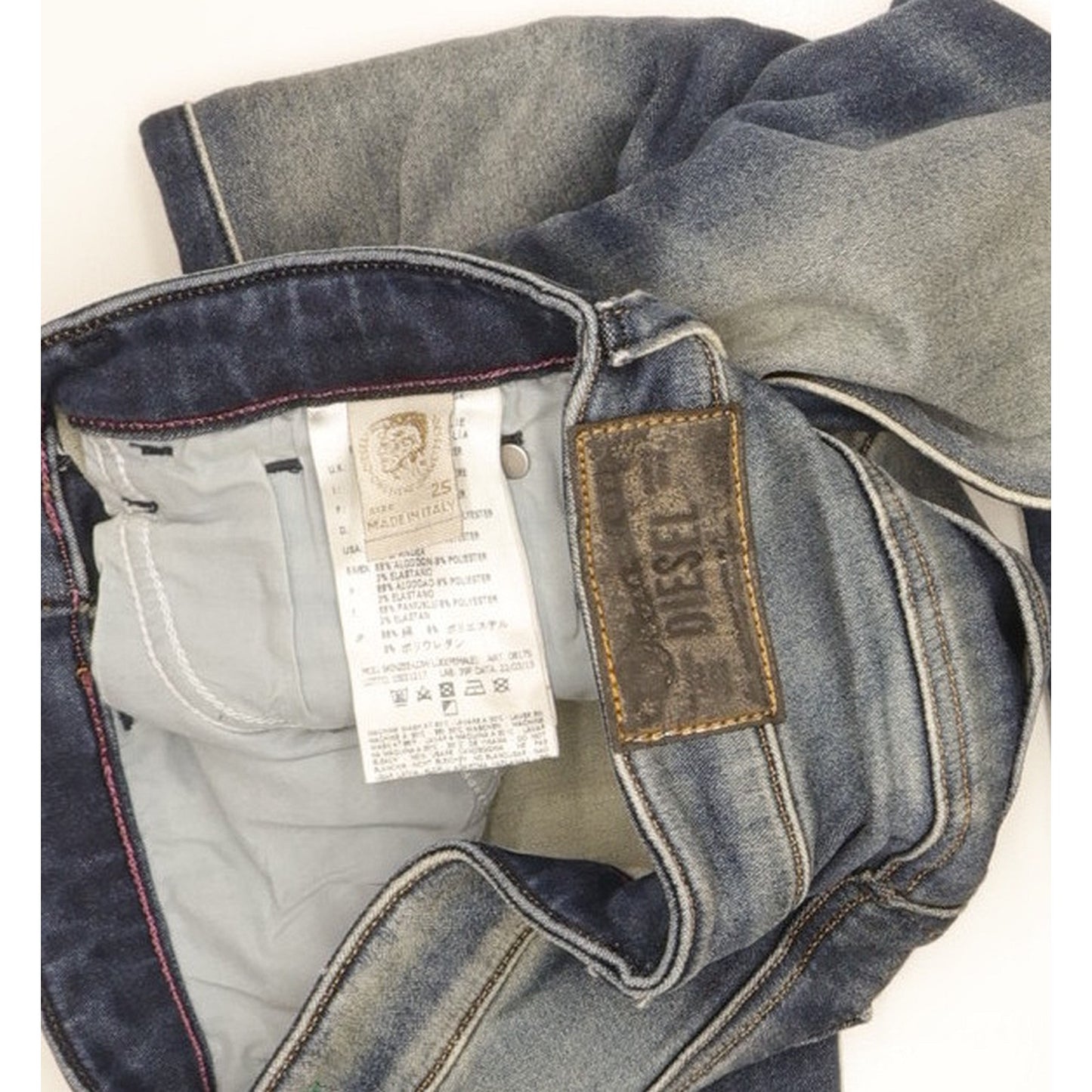 Diesel Skinzee-Low Women Blue Skinny Slim Stretch Jeans W25 L30