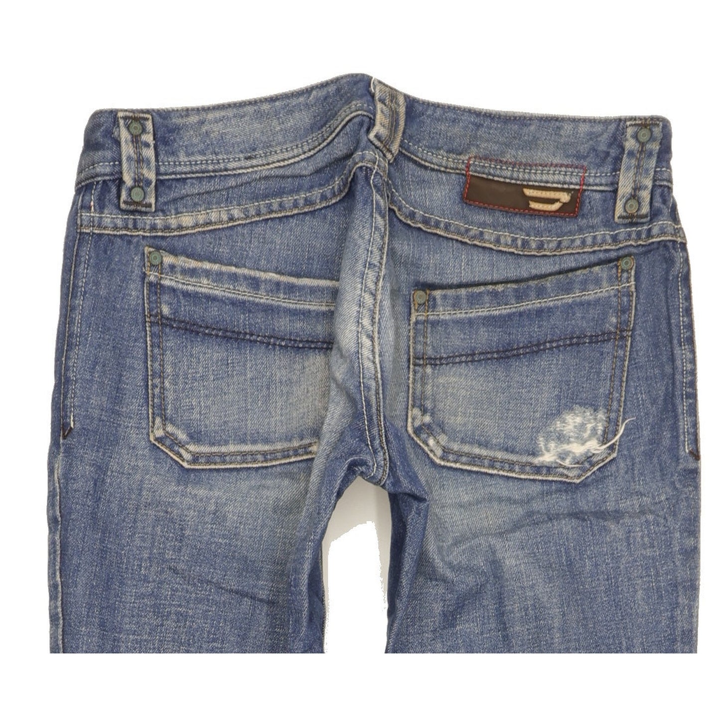Diesel Keate Women Blue Straight Slim Jeans W26 L30