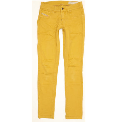 Diesel Livier Women Yellow Skinny Slim Jegging Stretch Jeans W26 L30