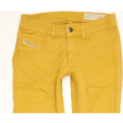 Diesel Livier Women Yellow Skinny Slim Jegging Stretch Jeans W26 L30