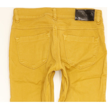 Diesel Livier Women Yellow Skinny Slim Jegging Stretch Jeans W26 L30