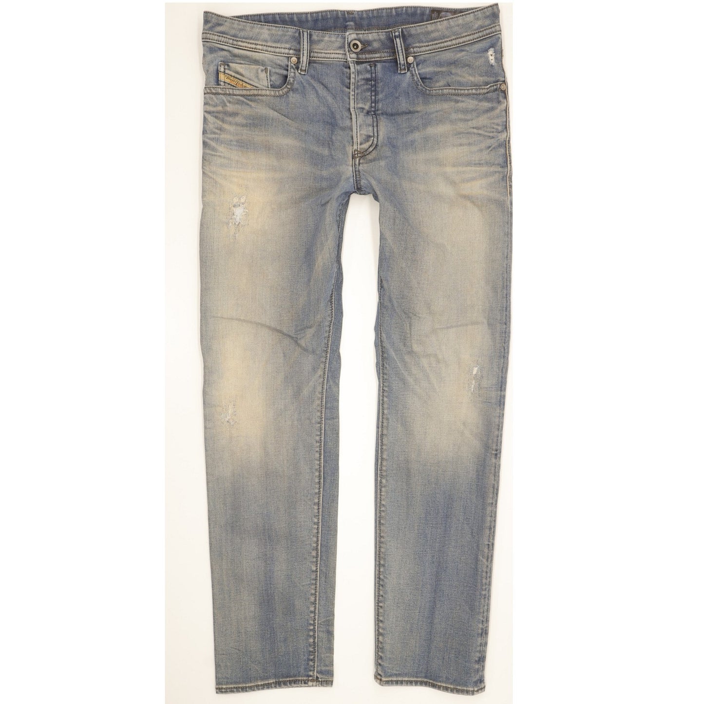 Diesel Buster Men Blue Tapered Slim Stretch Jeans W34 L30