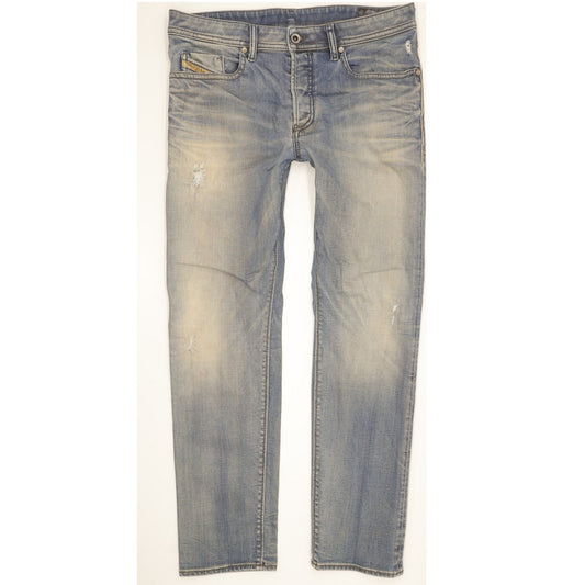 Diesel Buster Men Blue Tapered Slim Stretch Jeans W34 L30