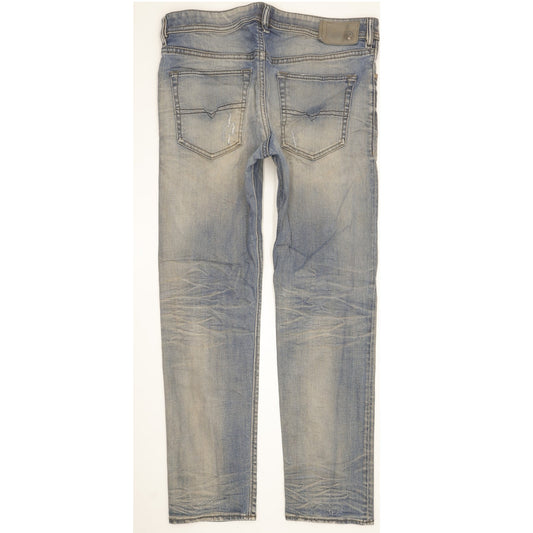 Diesel Buster Men Blue Tapered Slim Stretch Jeans W34 L30