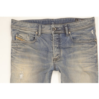Diesel Buster Men Blue Tapered Slim Stretch Jeans W34 L30