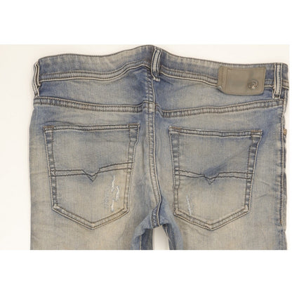 Diesel Buster Men Blue Tapered Slim Stretch Jeans W34 L30