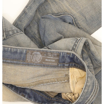 Diesel Buster Men Blue Tapered Slim Stretch Jeans W34 L30