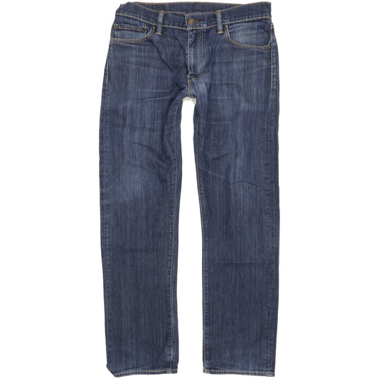 Levi's 504 Men Blue Straight Regular Stretch Jeans W32 L30
