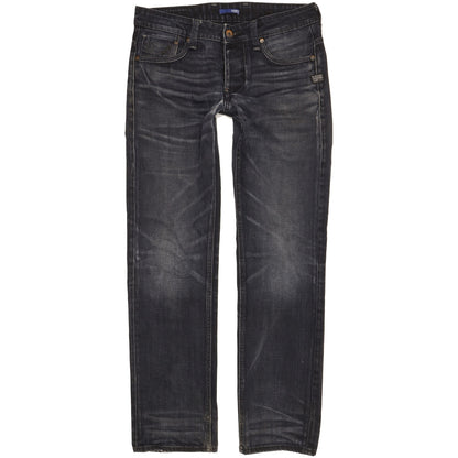 G-Star Attacc Men Navy Straight Regular Jeans W30 L31