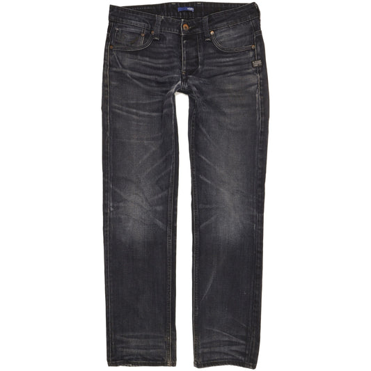 G-Star Attacc Men Navy Straight Regular Jeans W30 L31