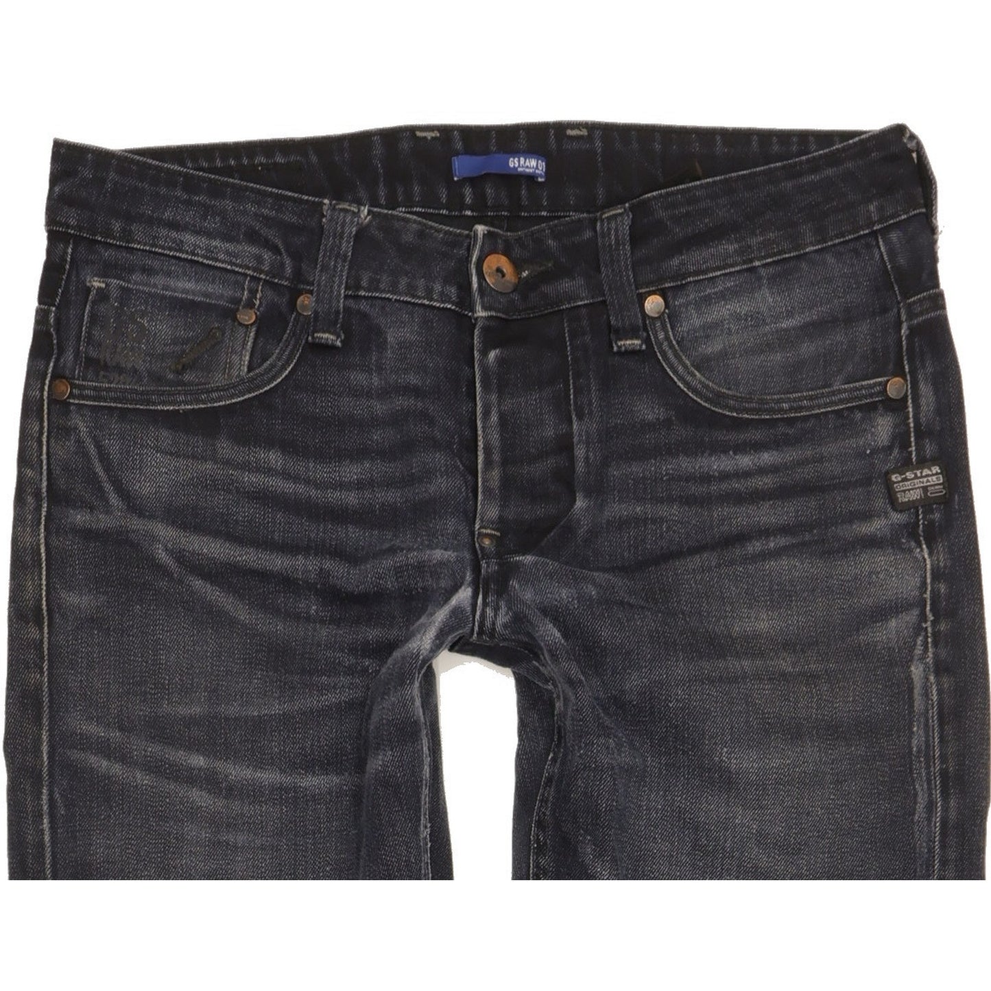 G-Star Attacc Men Navy Straight Regular Jeans W30 L31