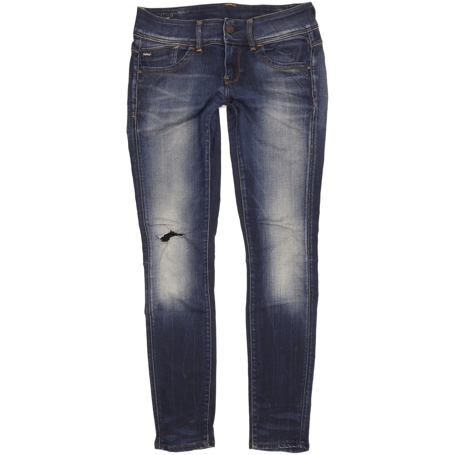 G-Star Lynn Women Blue Skinny Slim Stretch Jeans W28 L30