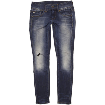 G-Star Lynn Women Blue Skinny Slim Stretch Jeans W28 L30