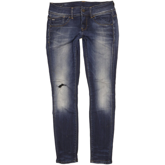 G-Star Lynn Women Blue Skinny Slim Stretch Jeans W28 L30