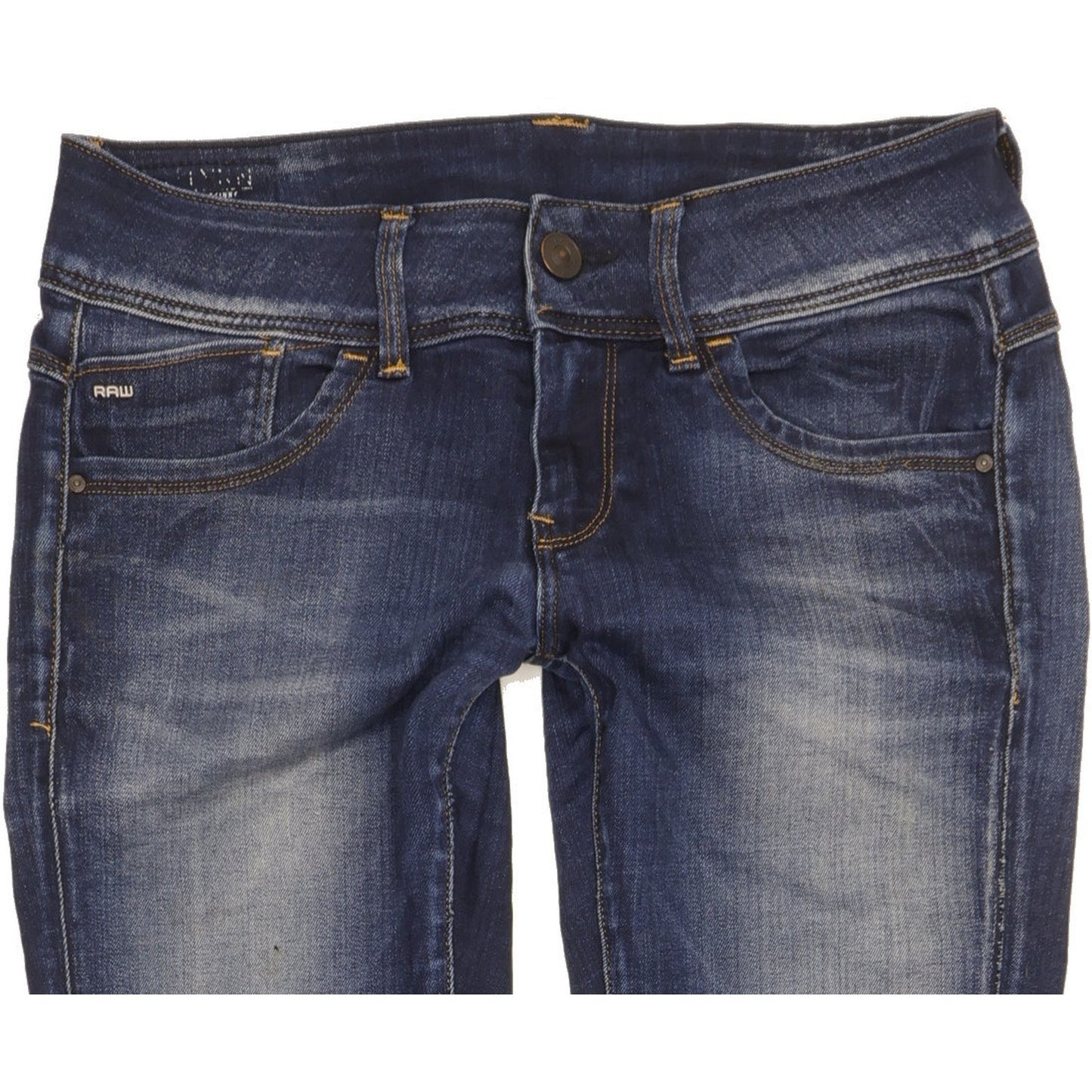 G-Star Lynn Women Blue Skinny Slim Stretch Jeans W28 L30
