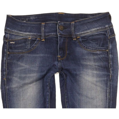 G-Star Lynn Women Blue Skinny Slim Stretch Jeans W28 L30