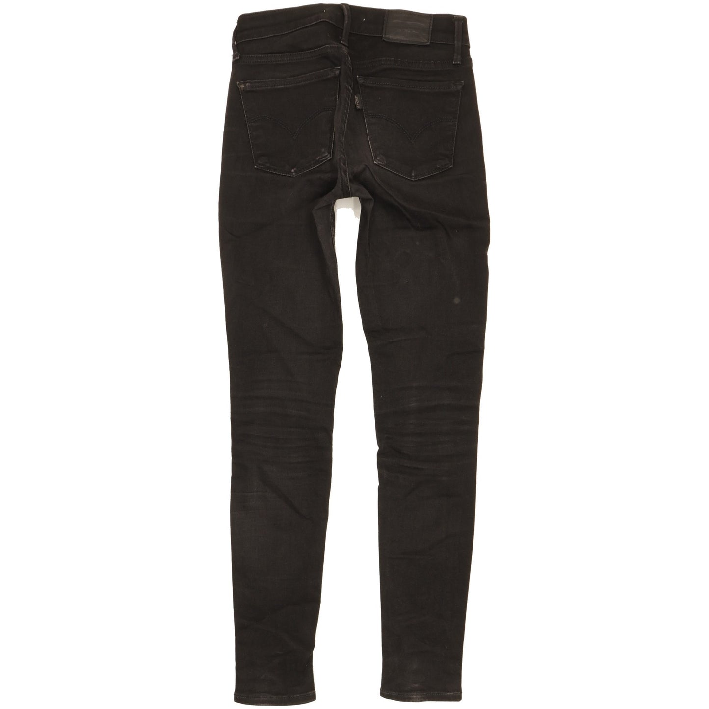 Levi's 710 Super Women Black Skinny Slim Stretch Jeans W24 L28