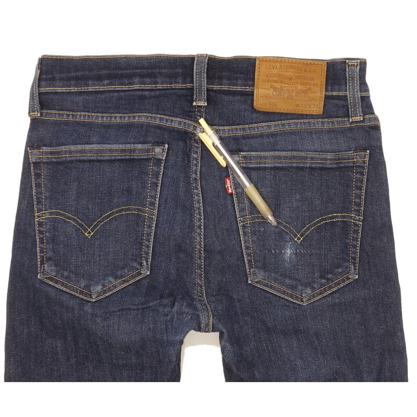 Levi's 519 Men Blue Skinny Slim Stretch Jeans W31 L30