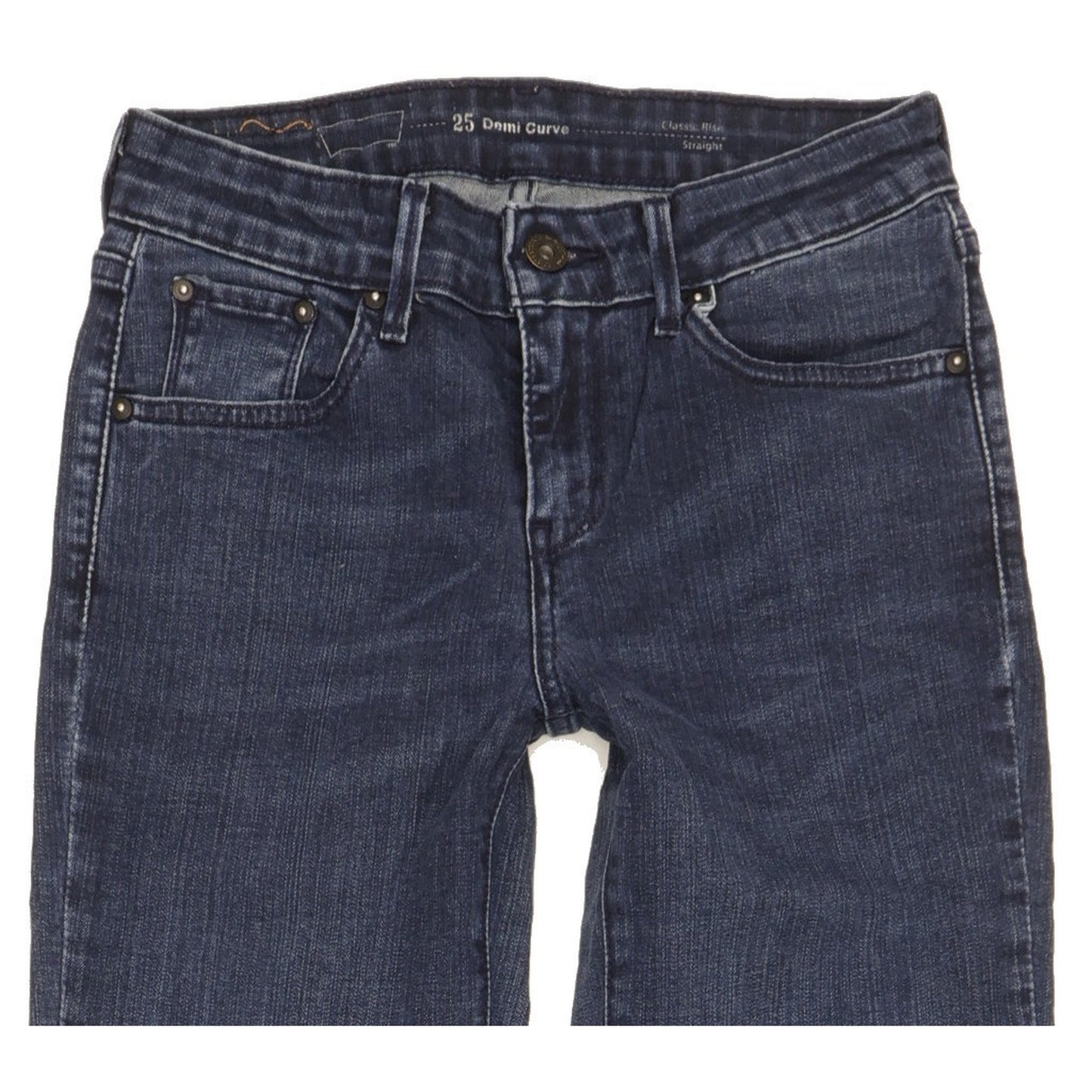 Levi's Demi Curve Women Blue Straight Classic Stretch Jeans W25 L28