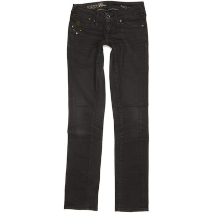 G-Star Core Women Black Straight Slim Stretch Jeans W26 L34