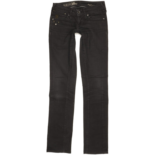 G-Star Core Women Black Straight Slim Stretch Jeans W26 L34