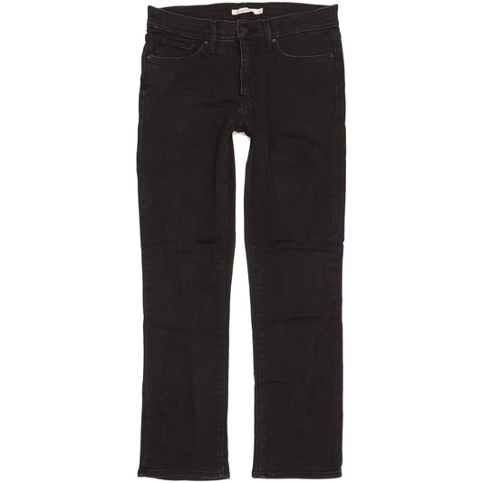 Levi's 314 Shaping Women Black Straight Slim Stretch Jeans W30 L29