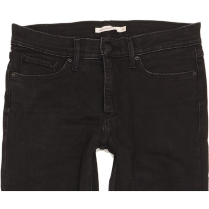 Levi's 314 Shaping Women Black Straight Slim Stretch Jeans W30 L29
