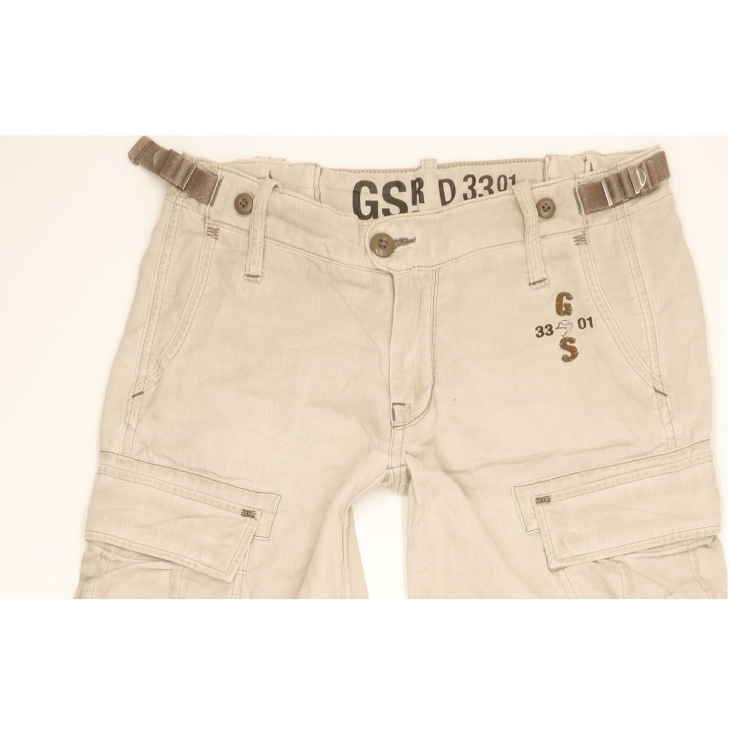 G-Star Men Beige Tapered Loose Jeans W26 L32