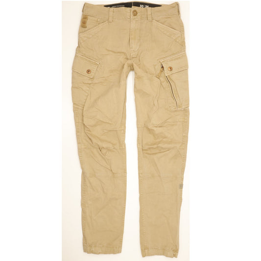 G-Star Roxic Cargo Men Beige Tapered Loose Stretch Jeans W30 L36