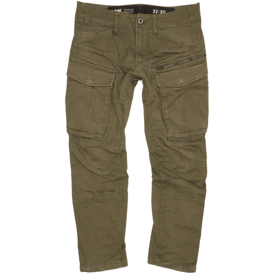 G-Star Rovic 3D Men Green Tapered Regular Stretch Jeans W32 L30