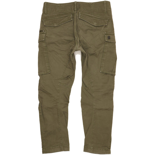G-Star Rovic 3D Men Green Tapered Regular Stretch Jeans W32 L30
