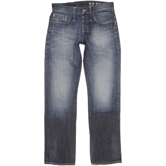 G-Star Victor Men Blue Straight Regular Jeans W32 L33