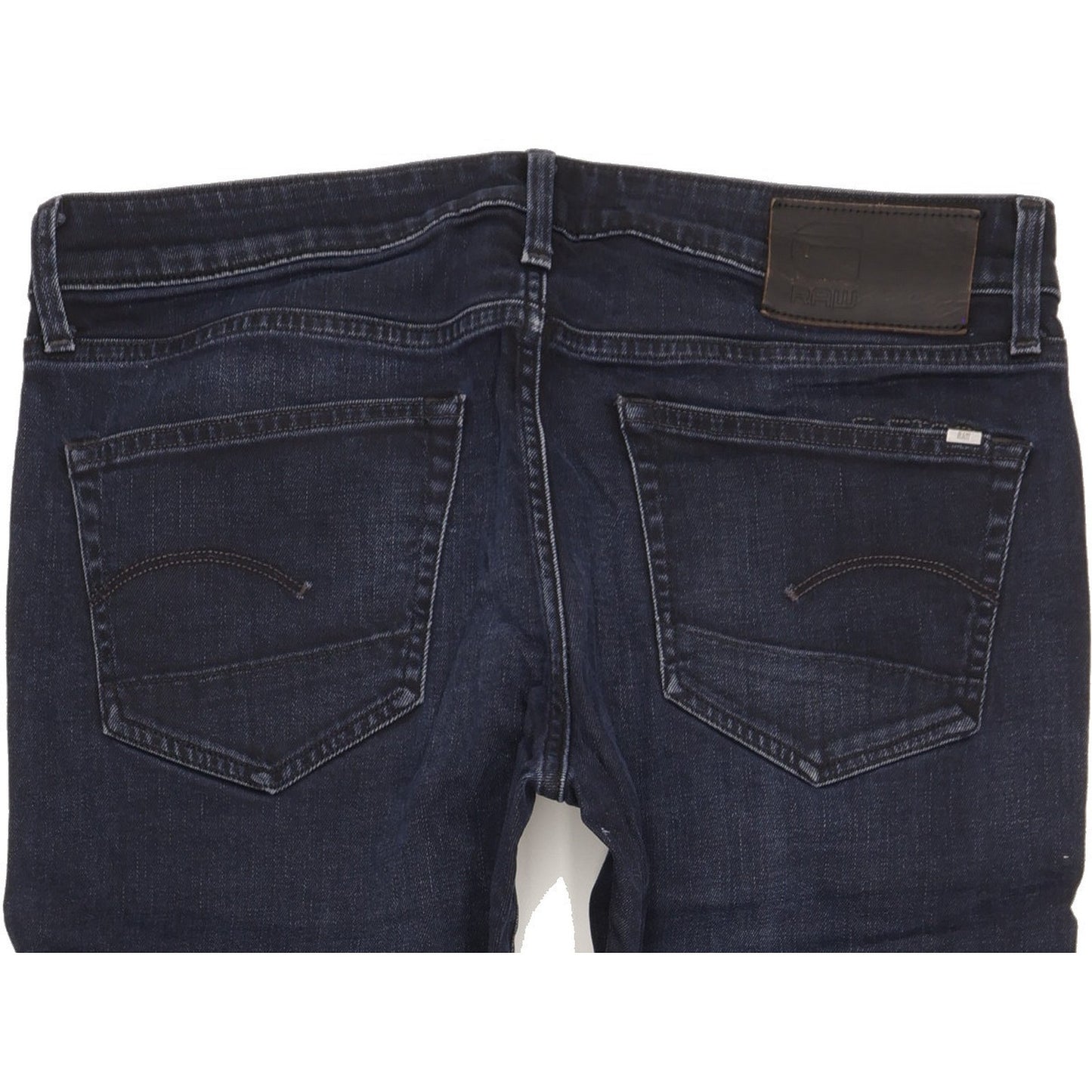 G-Star 3301 Men Navy Straight Slim Stretch Jeans W36 L32