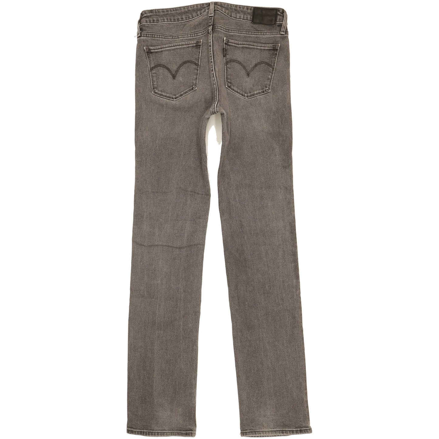 Levi's 714 Women Grey Straight Slim Stretch Jeans W27 L33