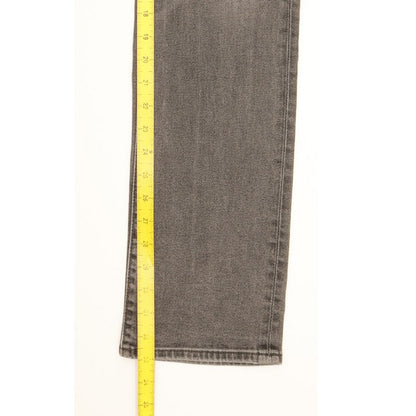 Levi's 714 Women Grey Straight Slim Stretch Jeans W27 L33