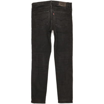 Levi's 512 Men Black Tapered Slim Stretch Jeans W33 L33