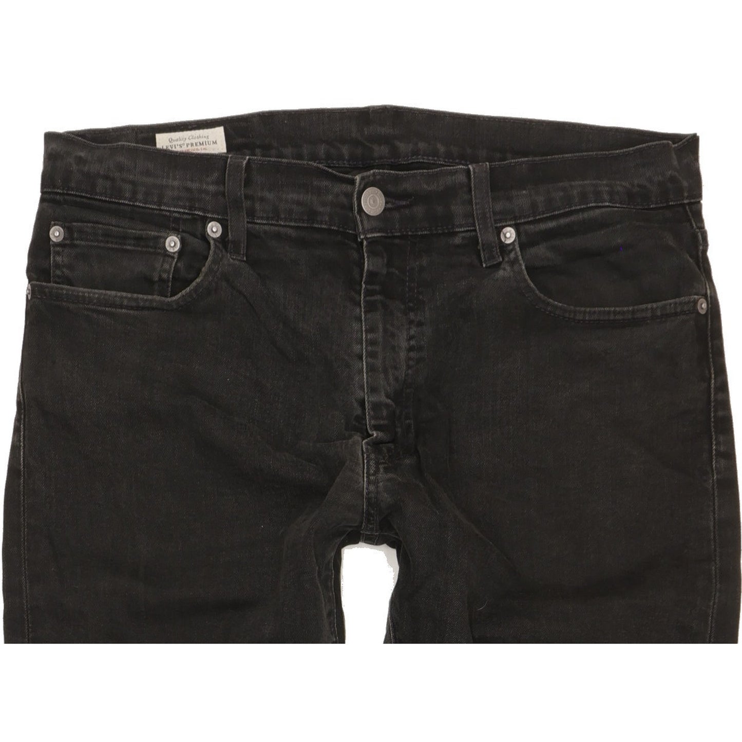 Levi's 512 Men Black Tapered Slim Stretch Jeans W33 L33