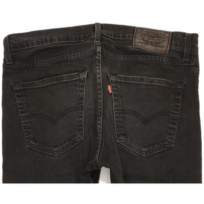Levi's 512 Men Black Tapered Slim Stretch Jeans W33 L33