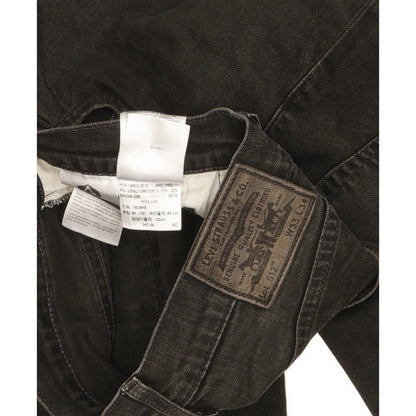 Levi's 512 Men Black Tapered Slim Stretch Jeans W33 L33