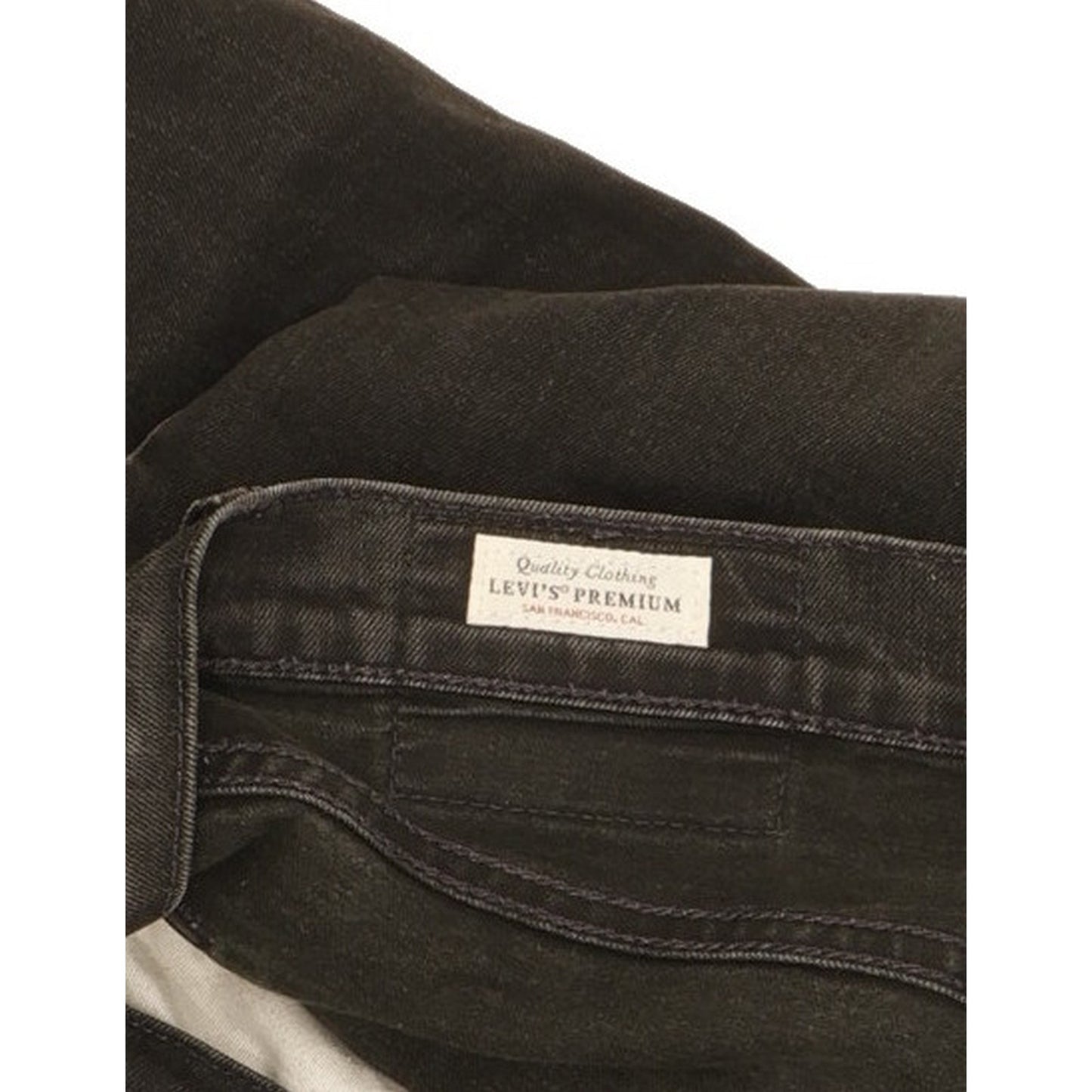 Levi's 512 Men Black Tapered Slim Stretch Jeans W33 L33