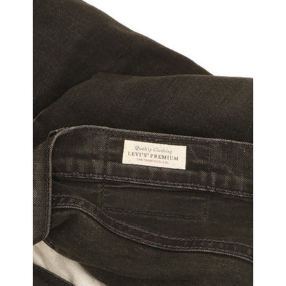 Levi's 512 Men Black Tapered Slim Stretch Jeans W33 L33