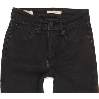 Levi's 721 Black Skinny Slim Stretch Jeans High Waisted W27 L32