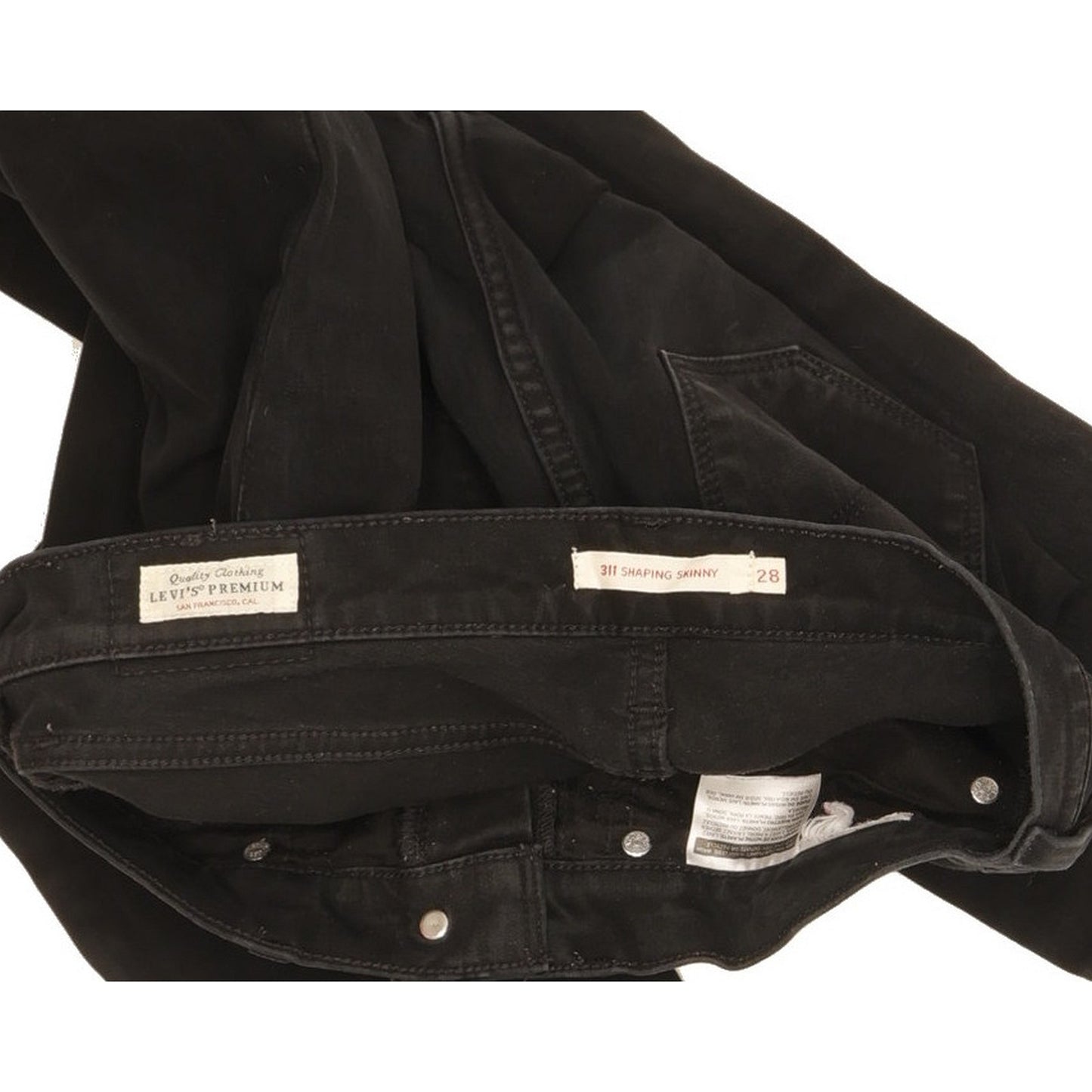 Levi's 311 Shaping Women Black Skinny Slim Stretch Jeans W28 L33