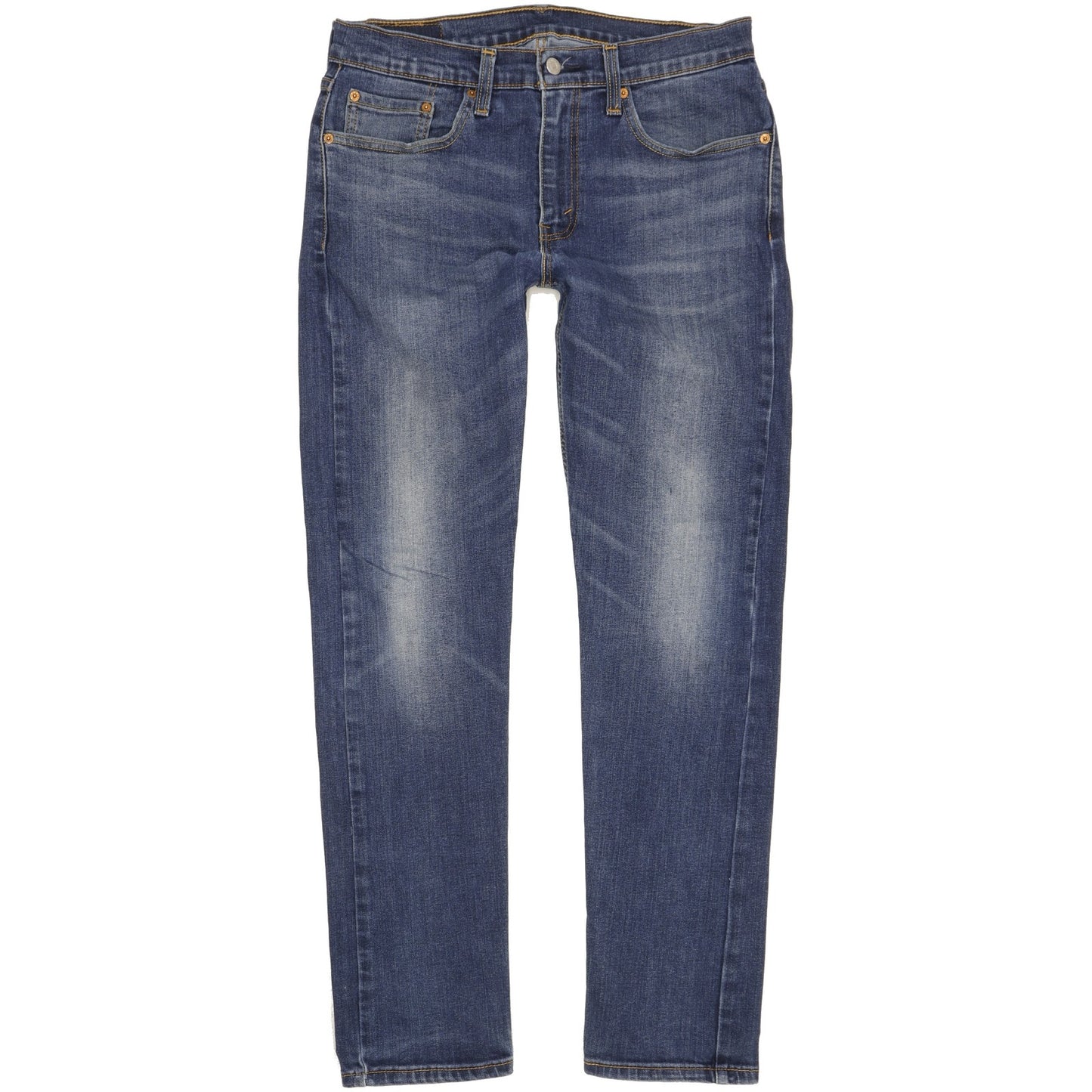 Levi's 502 Men Blue Tapered Regular Stretch Jeans W32 L32