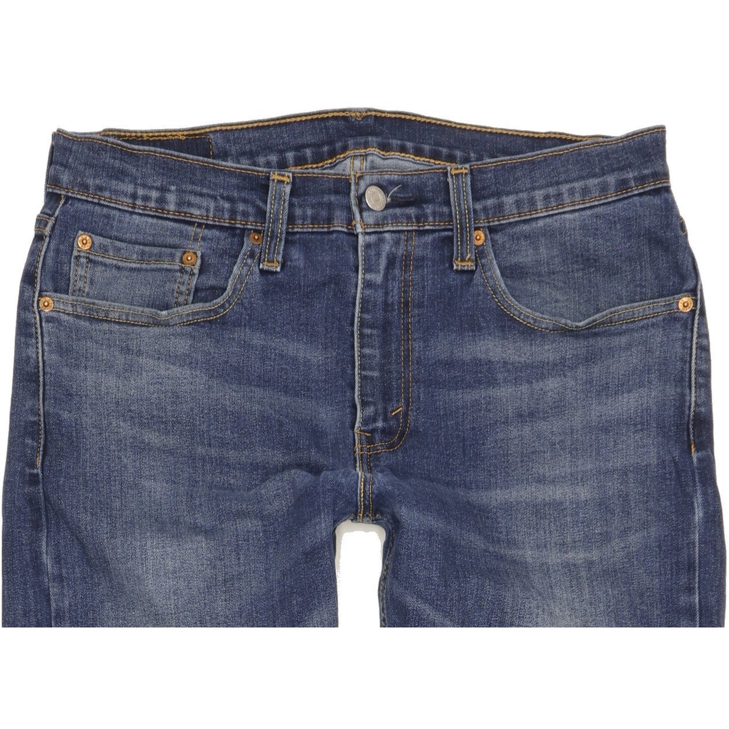 Levi's 502 Men Blue Tapered Regular Stretch Jeans W32 L32
