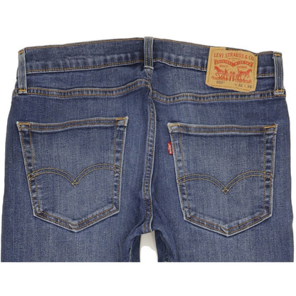 Levi's 502 Men Blue Tapered Regular Stretch Jeans W32 L32