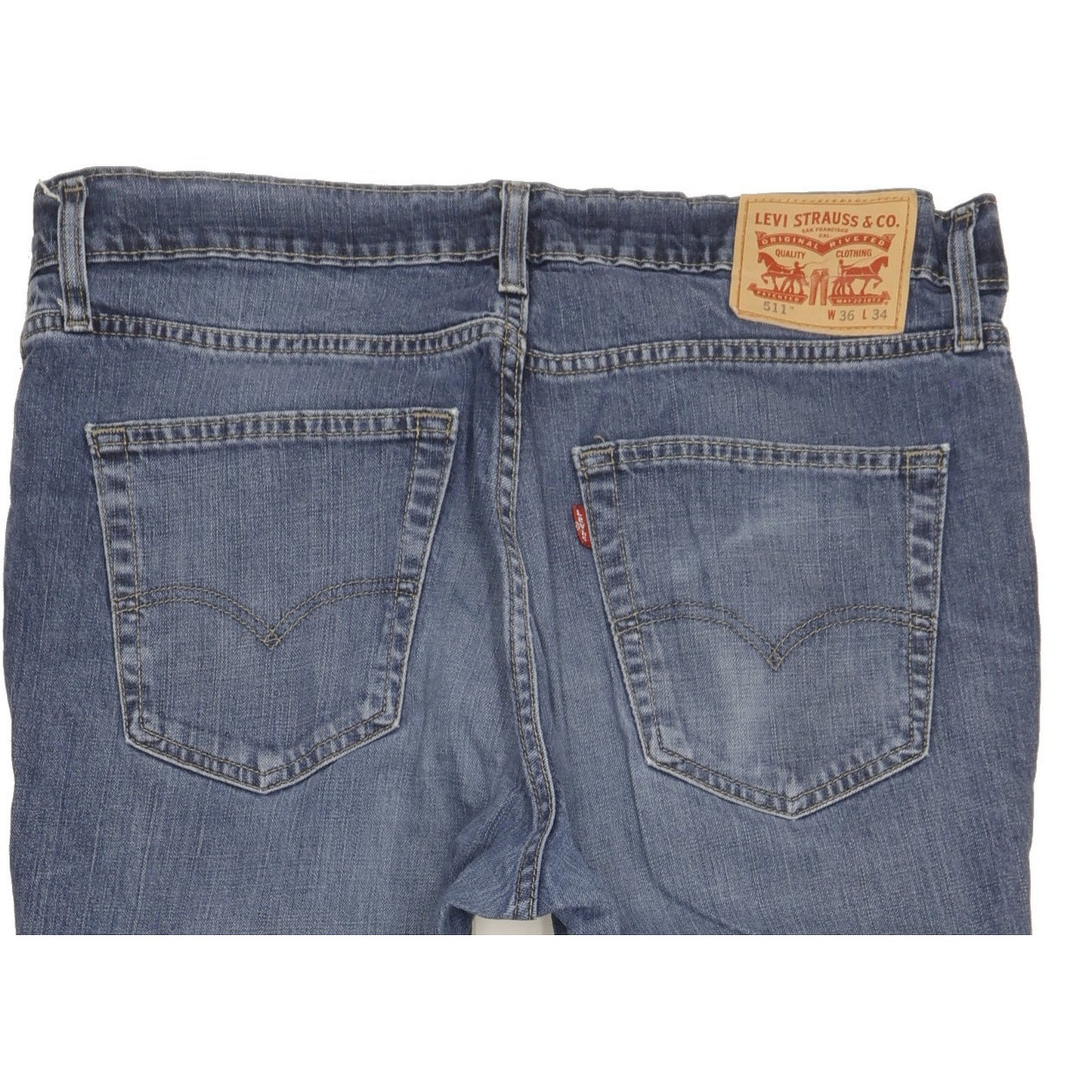 Levi's 511 Men Blue Straight Slim Stretch Jeans W36 L33