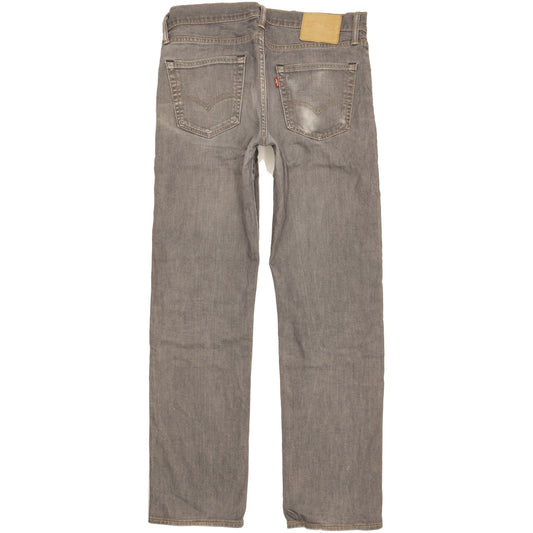 Levi's Men Grey Straight Regular Stretch Jeans W33 L32