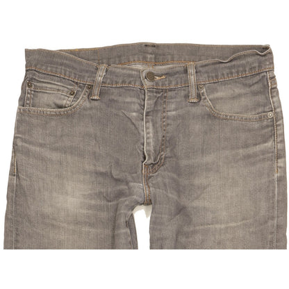 Levi's Men Grey Straight Regular Stretch Jeans W33 L32